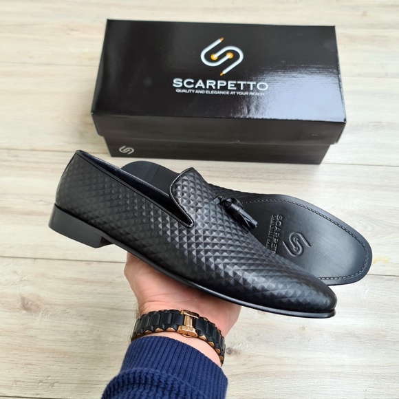 Premium Leather Spiky Men's Loafer - Picture 7 of 7